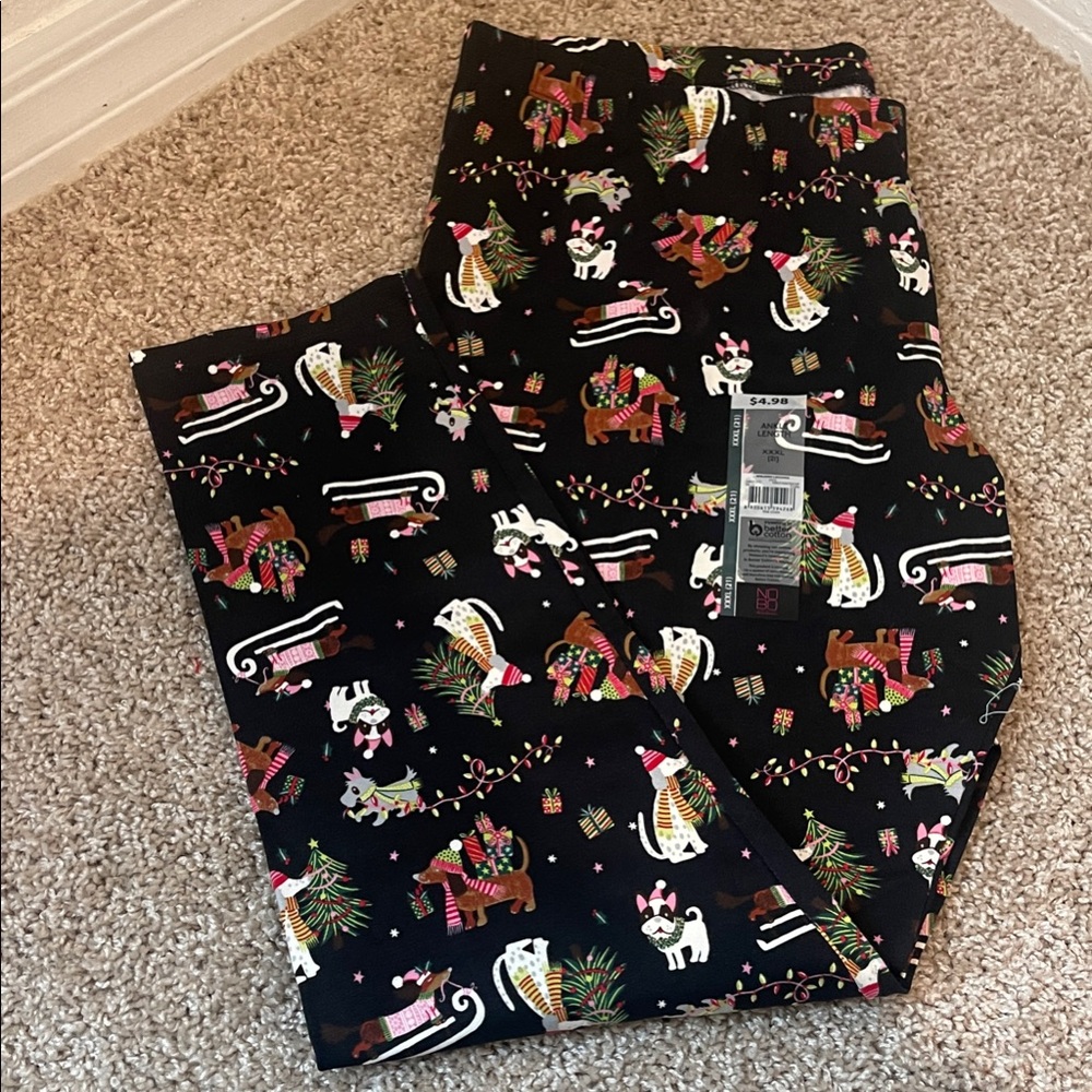 NOBO holiday legging dog ankle length